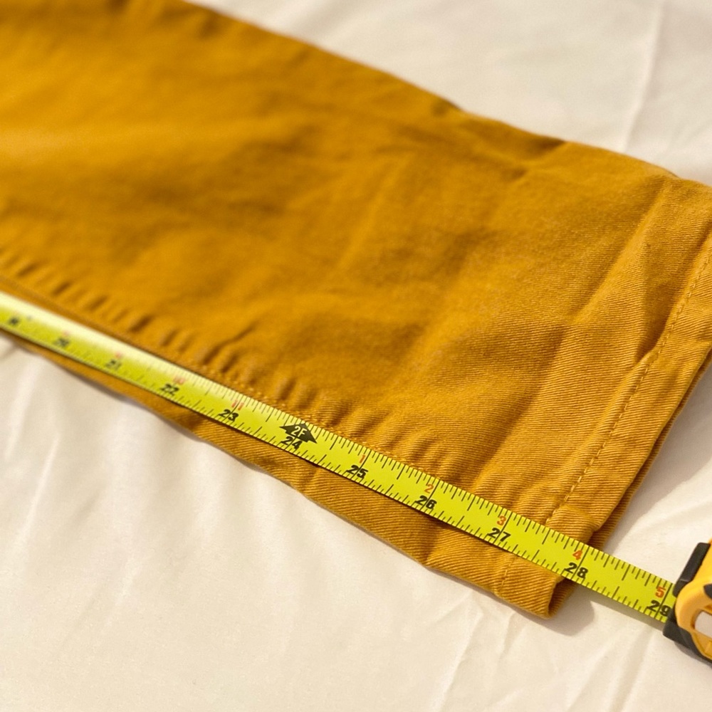 Yellow Tory Burch Straight Leg Jeans 👖 Size 30 - Picture 6 of 8